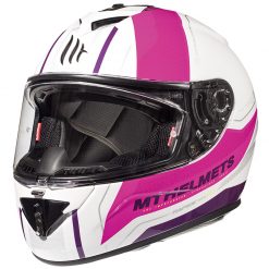 Fibra Mt Helmets Rapide Duel H9 Bianco Rosa