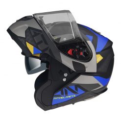 Policarbonato Casco Modulare Mt Helmets Atom Sv W17 A2 Grigio