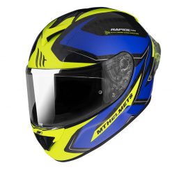 Fibra Casco Mt Helmets Rapide Pro Master A7 Blu