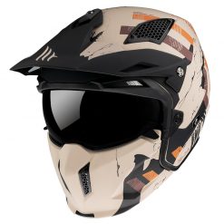 Mentoniera Removibile Mt Helmets Streetfighter Sv Skull A14 Arancio Opaco